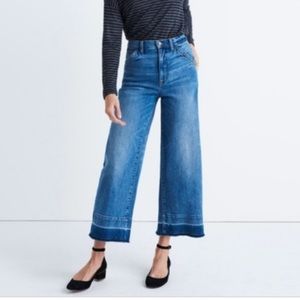 madewell wide leg crop jeans